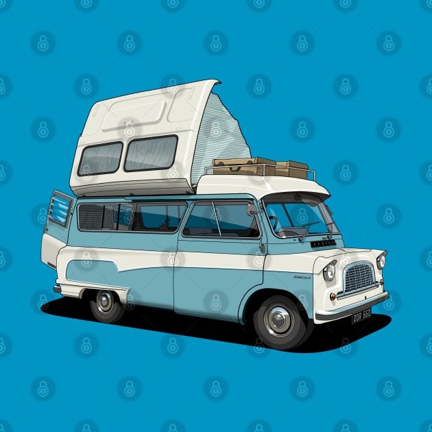 Bedford Camper Van in Blue by candcretro