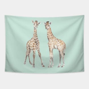 Baby Giraffes Tapestry