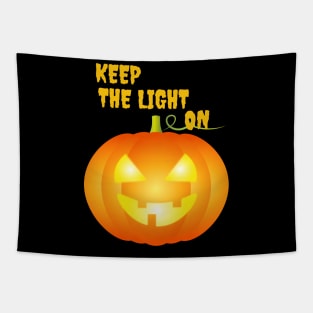 Halloween T-Shirt and more "Keep the Light On" Tapestry