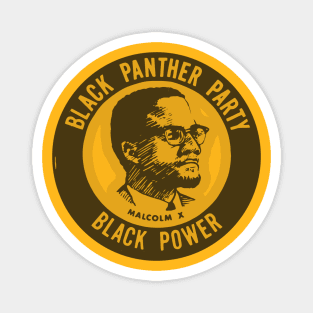 Black Panther Party :: Black Power Malcolm X Tribute Magnet