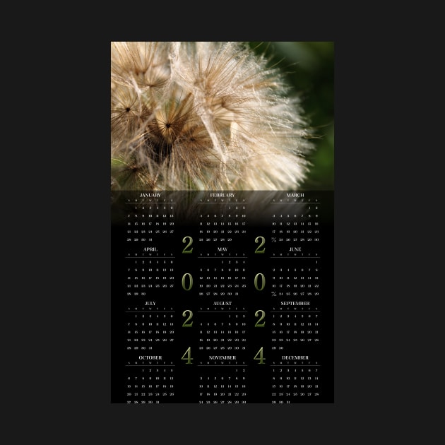 Goat's Beard • 2024 Year-at-a-glance Calendar by photoclique