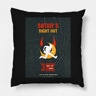 Satan's Night Out Concert Poster 2 Pillow