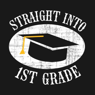 Straight Into 1st Grade Back To School Gift T-Shirt