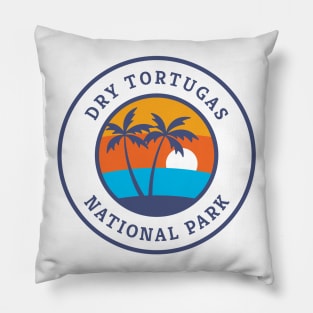 Dry Tortugas National Park Retro Pillow