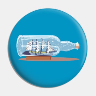 Bottle in a boat Pin