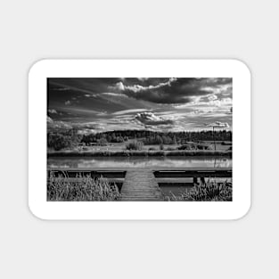 Dramatic clouds over the Göta Canal in Sweden Magnet