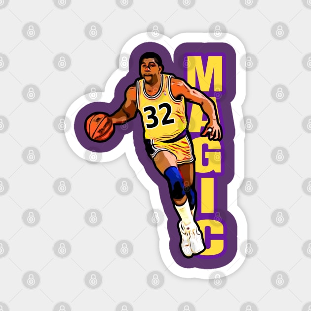 Lakers Magic 32 Magnet by Gamers Gear