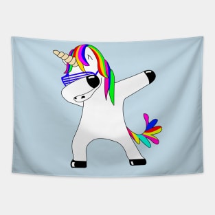 Dabbing Unicorn Tapestry