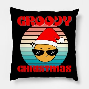 Christmas - Groovy Christmas, family christmas, family christmas t shirt, family pjama t shirt Pillow