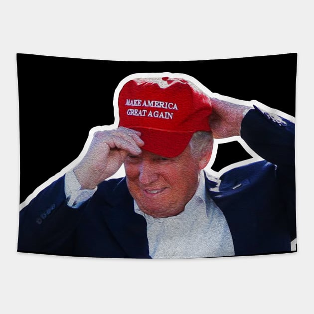 Make America Great Again Donald Trump Tapestry by Plushism