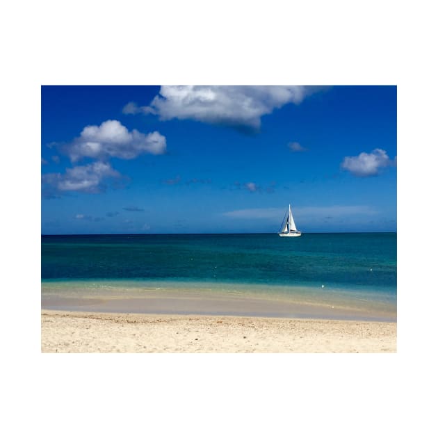 Sailboat in Antigua by ephotocard