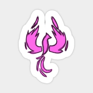 The Pink Phoenix Magnet