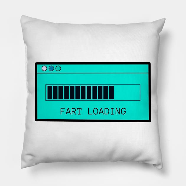 Fart Loading Pillow by ROLLIE MC SCROLLIE