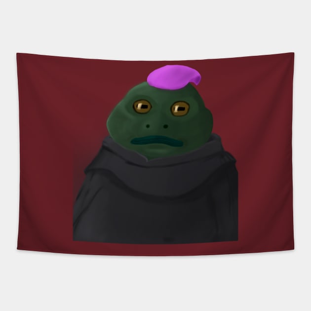 Wise Toad Tapestry by kaotiklab