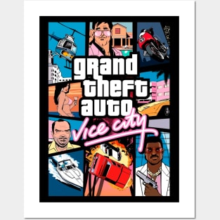 Grand Theft Auto Series Posters GTA 3 GTA Vice City GTA -  Denmark