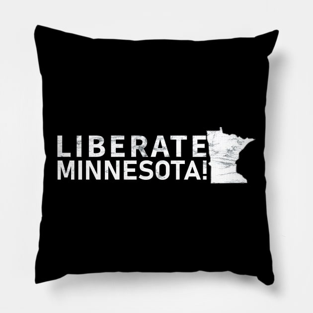 Liberate Minnesota Pillow by HichamBiza