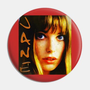 Jane Birkin//Vintage Potrait Pin