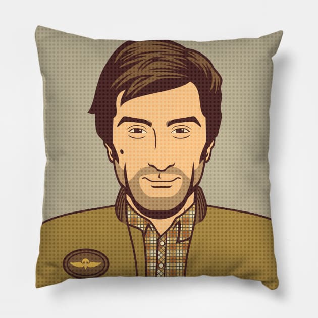 Robert De Niro - Travis Bickle Pillow by Wahyu Aji Sadewa