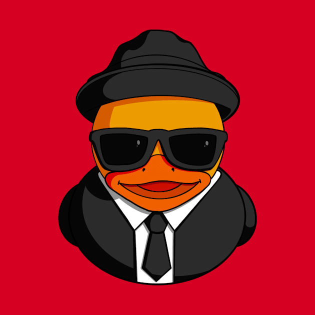 Blues Brother Rubber Duck by Alisha Ober Designs