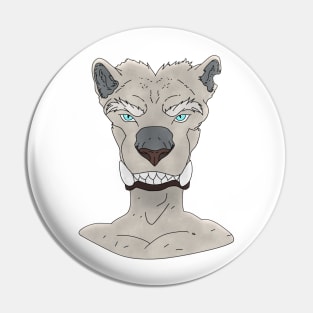 Anthro animal face Pin