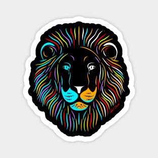 Colorful Lion Magnet