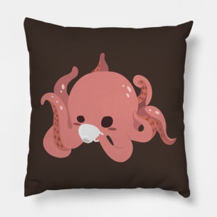 Release the Kraken! But first coffee - Coral Pillow