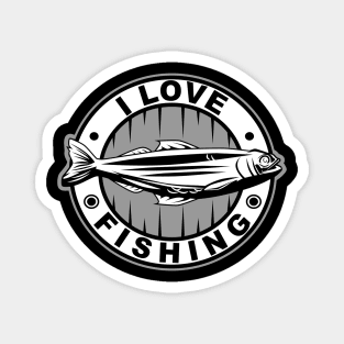 I LOVE FISHING Magnet