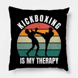 Kickboxing Is My Therapy Pillow