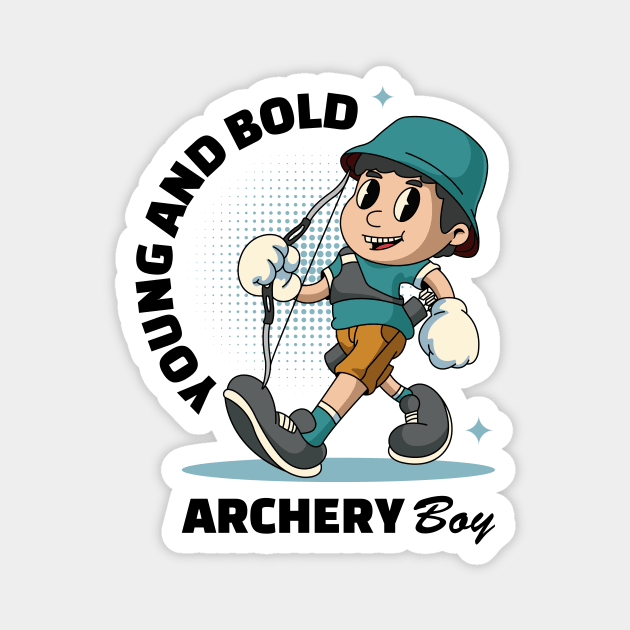 Joyful Archery Boy Magnet by milatees