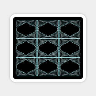 Decorative pattern light blue Magnet