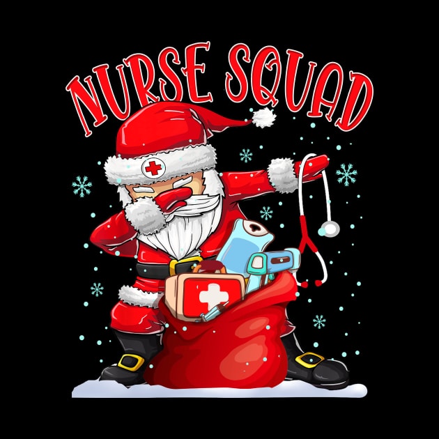 Nurse Squad Dabbing Santa Claus Christmas by drreamweaverx