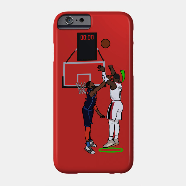 Damian Lillard Hits A Green Light Over Paul George Ftw Nba