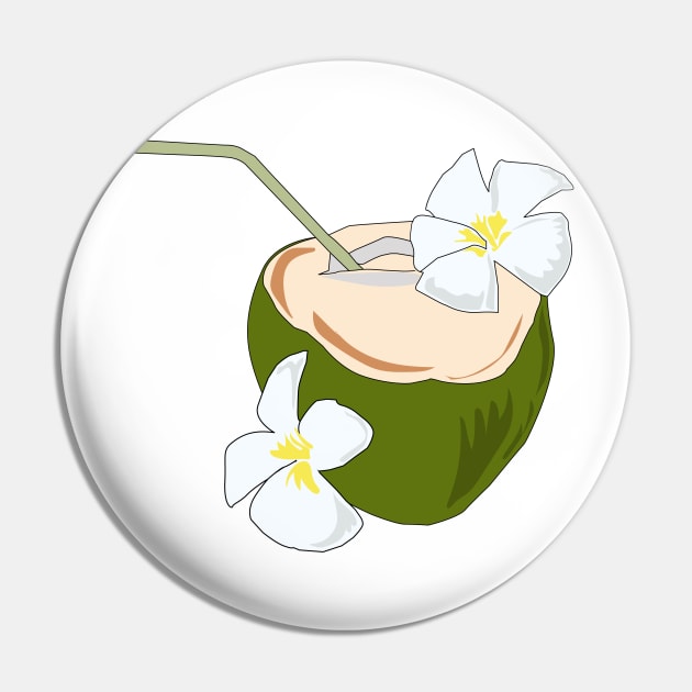 Coconut Pin by Fancy Funky Garbage