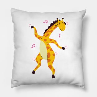 Cute Dancing Giraffe Pillow