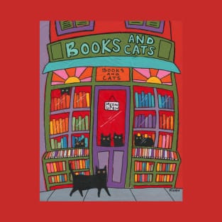 Books and Cats T-Shirt