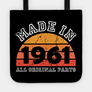 Made 1961 Original Parts 60th Birthday Tote