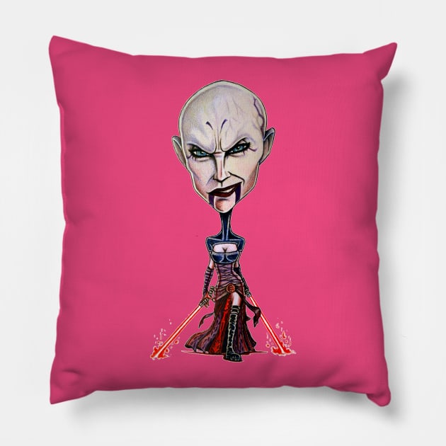 Chibi Ventress Pillow by tabslabred