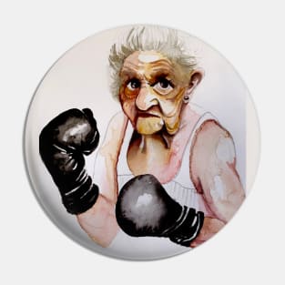 Lady boxer Pin