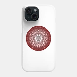 Peculiar Floral Pattern-Maroon Mandala Intricate Patterns Symmetrical Design -Koralle Phone Case