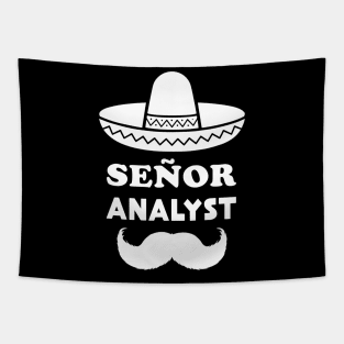 Señor Analyst Pun | Gift for Senior Analysts Tapestry