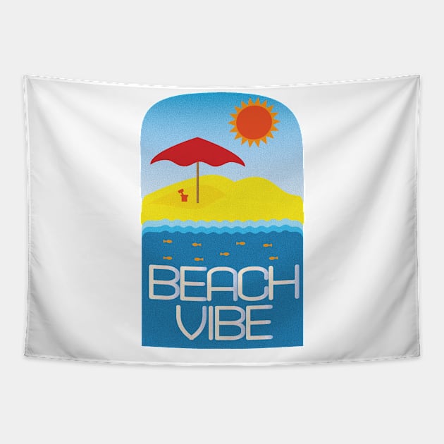 Beach Vibe Tapestry by creationoverload