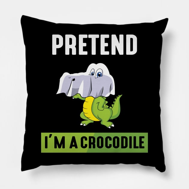 Pretend im a Crocodile Pillow by MZeeDesigns