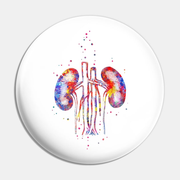 Kidney Pin by RosaliArt