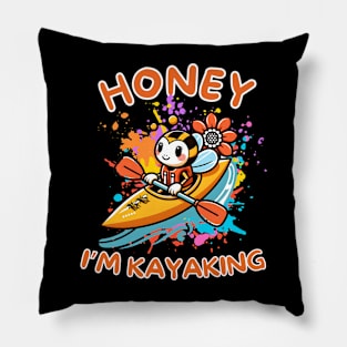 Kayaking bee Pillow