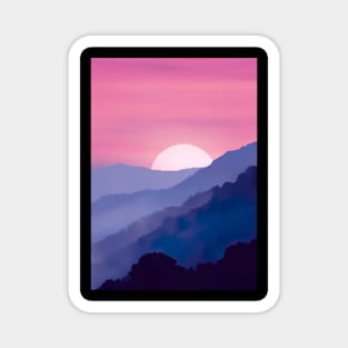 Pink Sunset Magnet