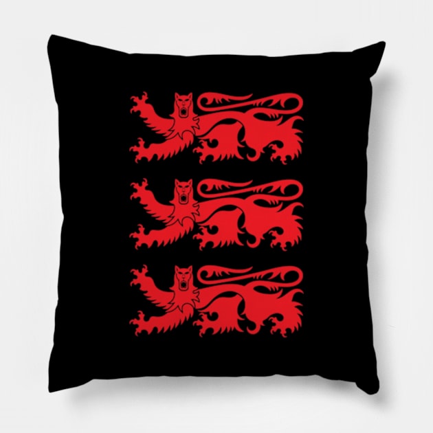 Three Lions Pillow by Listen To The Sirens