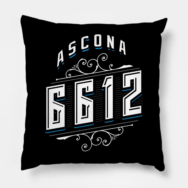 Ascona 6612 - Ascona Tessin Schweiz Pillow by BigWildKiwi