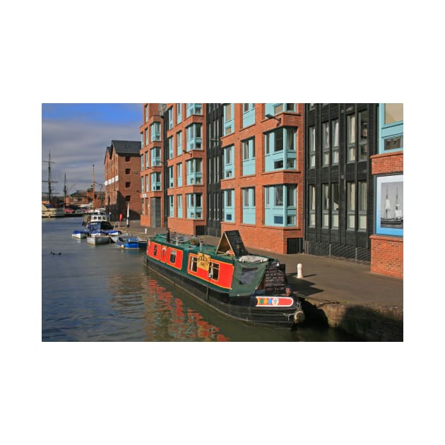 Narrow Boat, Gloucester Docks by RedHillDigital