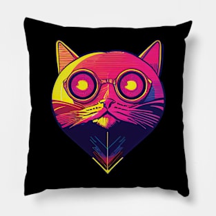 Fun Space Cat Love Pillow