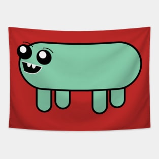 Green Sausage Dog Tapestry